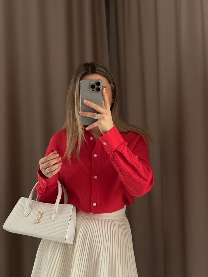 Orijinal beymen clup %100 pamuklu gömlek Nar çiçeği renk