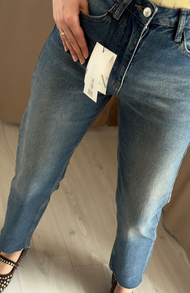Zara Marine Straight Paça Yüksek Bel Jean